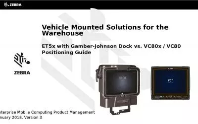 Vehicle Mounted Solutions for the Warehouse