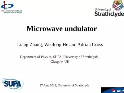 Microwave undulator Liang Zhang,