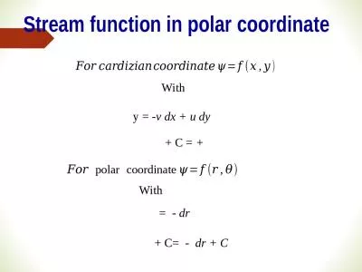 Stream  function in polar coordinate