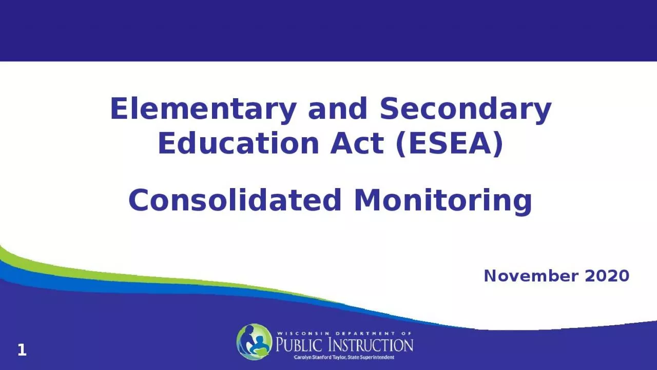 PPT-1 Elementary and Secondary Education Act (ESEA)