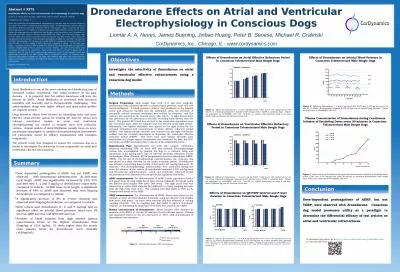 Dronedarone   Effects  on