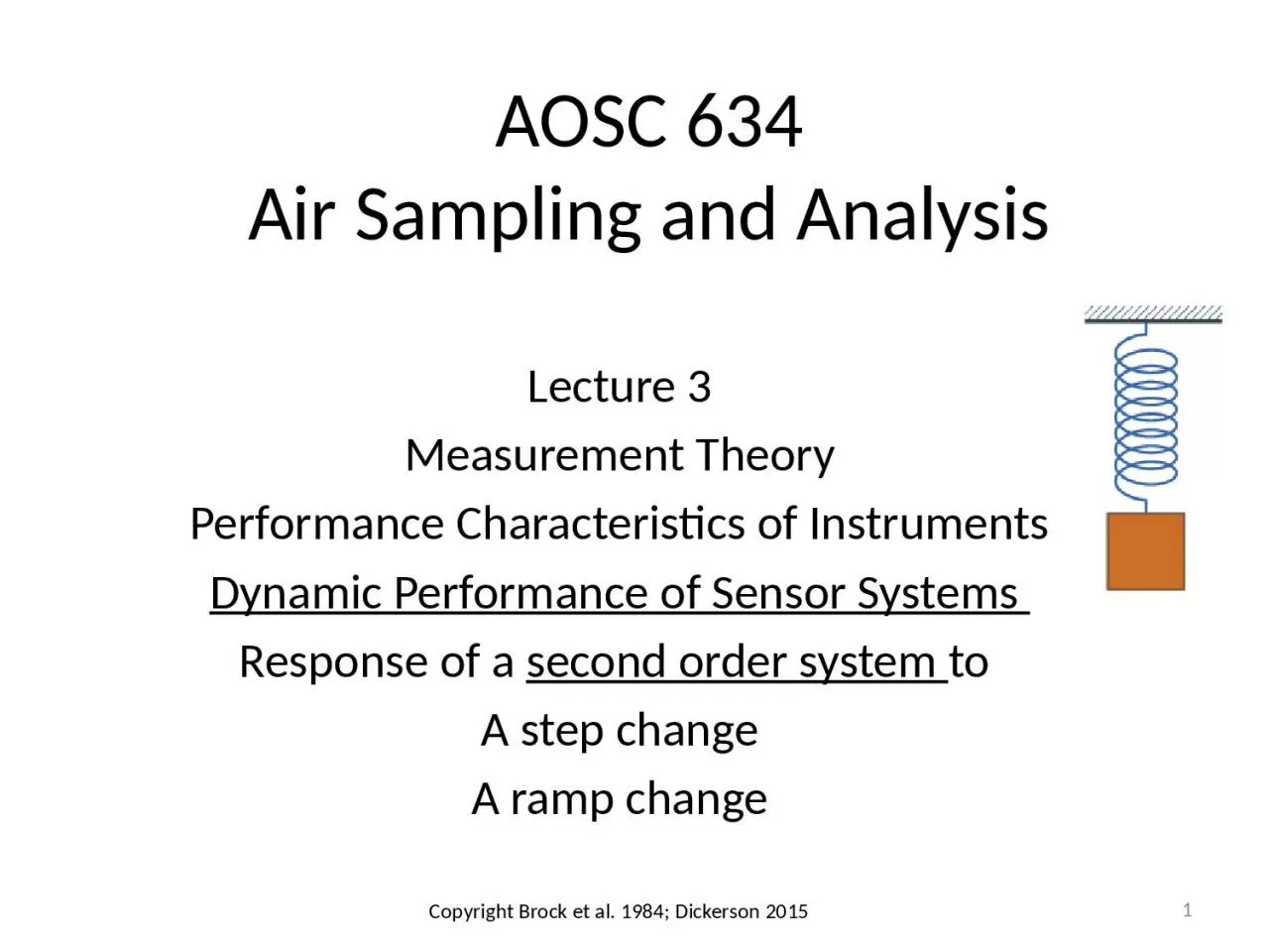 PPT-AOSC 634 Air Sampling and Analysis