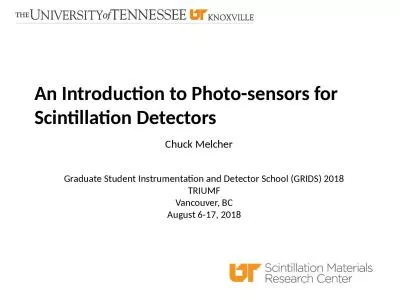 An Introduction to Photo-sensors for Scintillation Detectors