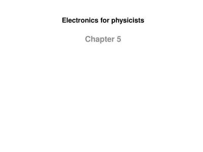 Electronics  for   physicists