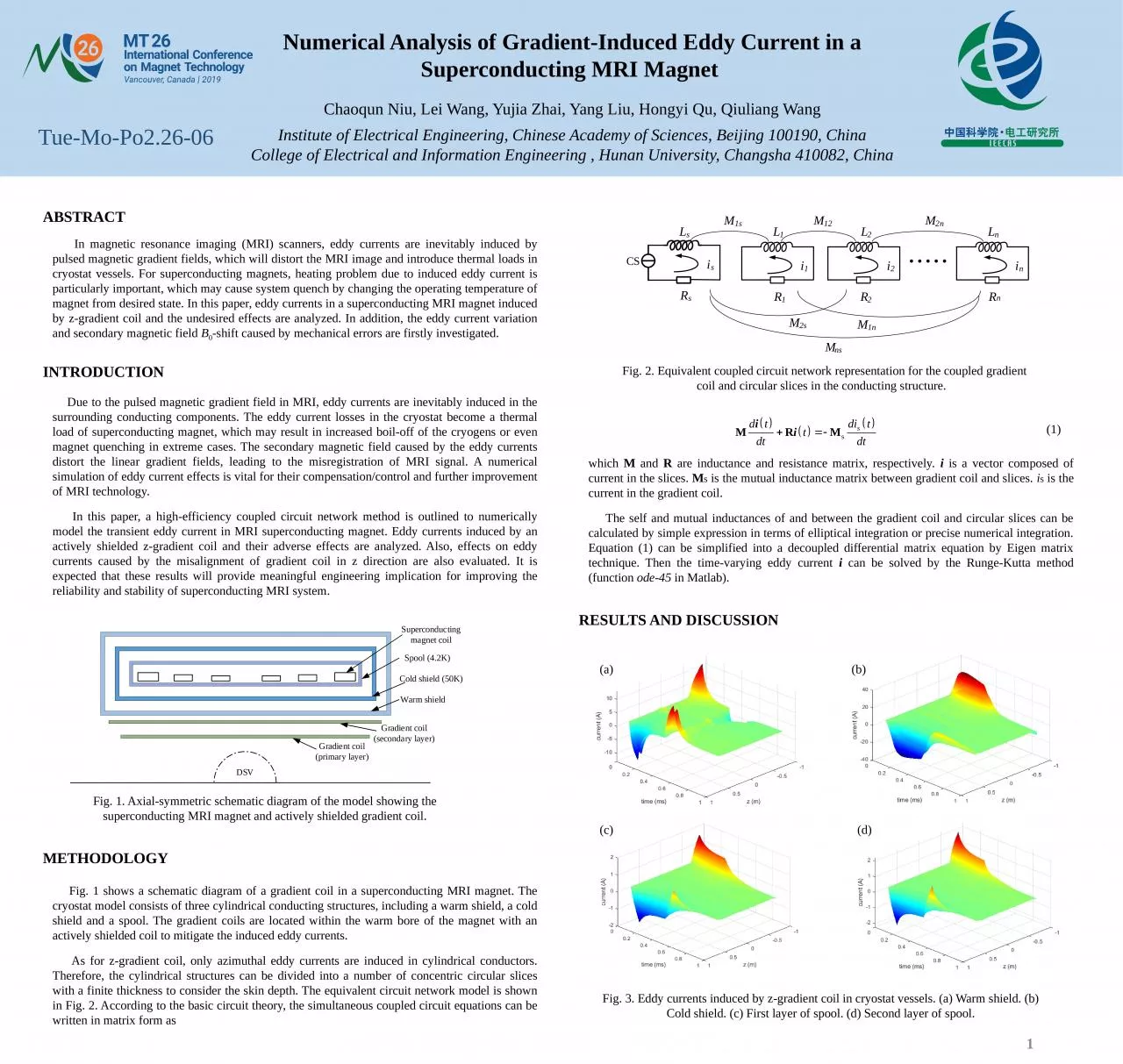 PPT-Numerical Analysis of Gradient-Induced Eddy Current in a Superconducting MRI Magnet