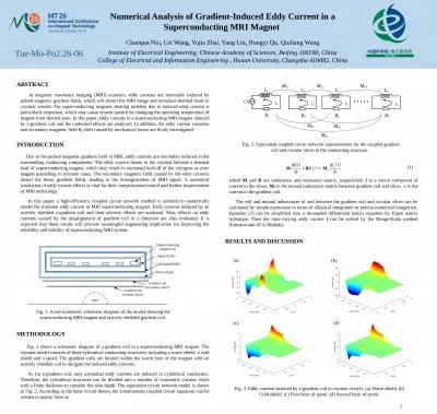 Numerical Analysis of Gradient-Induced Eddy Current in a Superconducting MRI Magnet