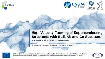 High Velocity Forming of Superconducting Structures with Bulk Nb and Cu Substrate