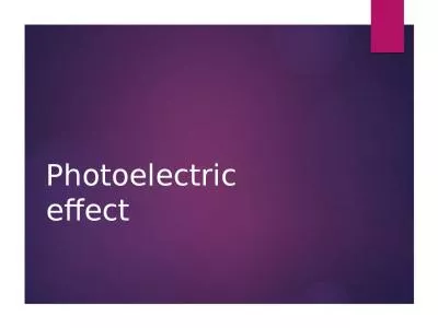 Photoelectric effect Photoelectric effect