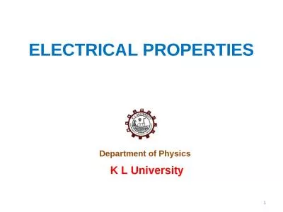 1 Department of Physics K L University