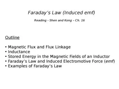 Faraday ’ s Law (Induced emf)