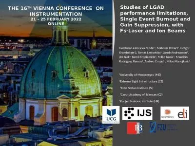 THE 16 th  VIENNA CONFERENCE  ON INSTRUMENTATION