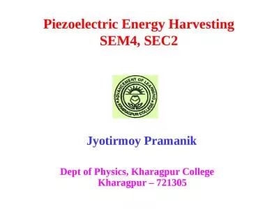 Piezoelectric Energy Harvesting