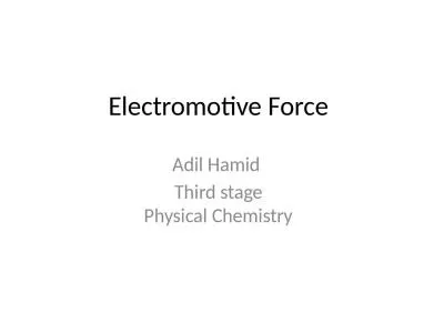 Electromotive  Force Adil
