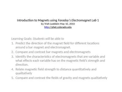 Introduction to  Magnets