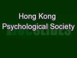 Hong Kong Psychological Society