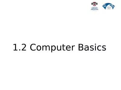 1.2  Computer Basics Learning Goals