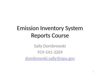 Emission Inventory System