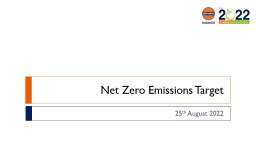 Net Zero Emissions Target