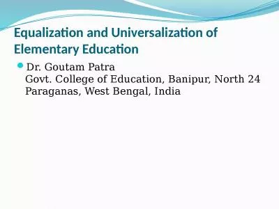 Equalization and  Universalization