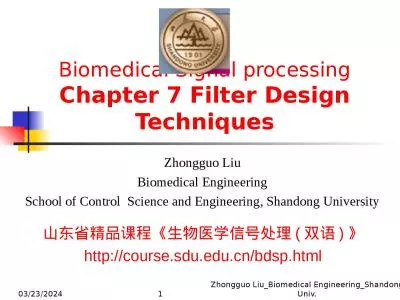 1 2013-5-8 1 Zhongguo Liu_Biomedical Engineering_Shandong Univ.