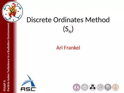 Discrete Ordinates  Method