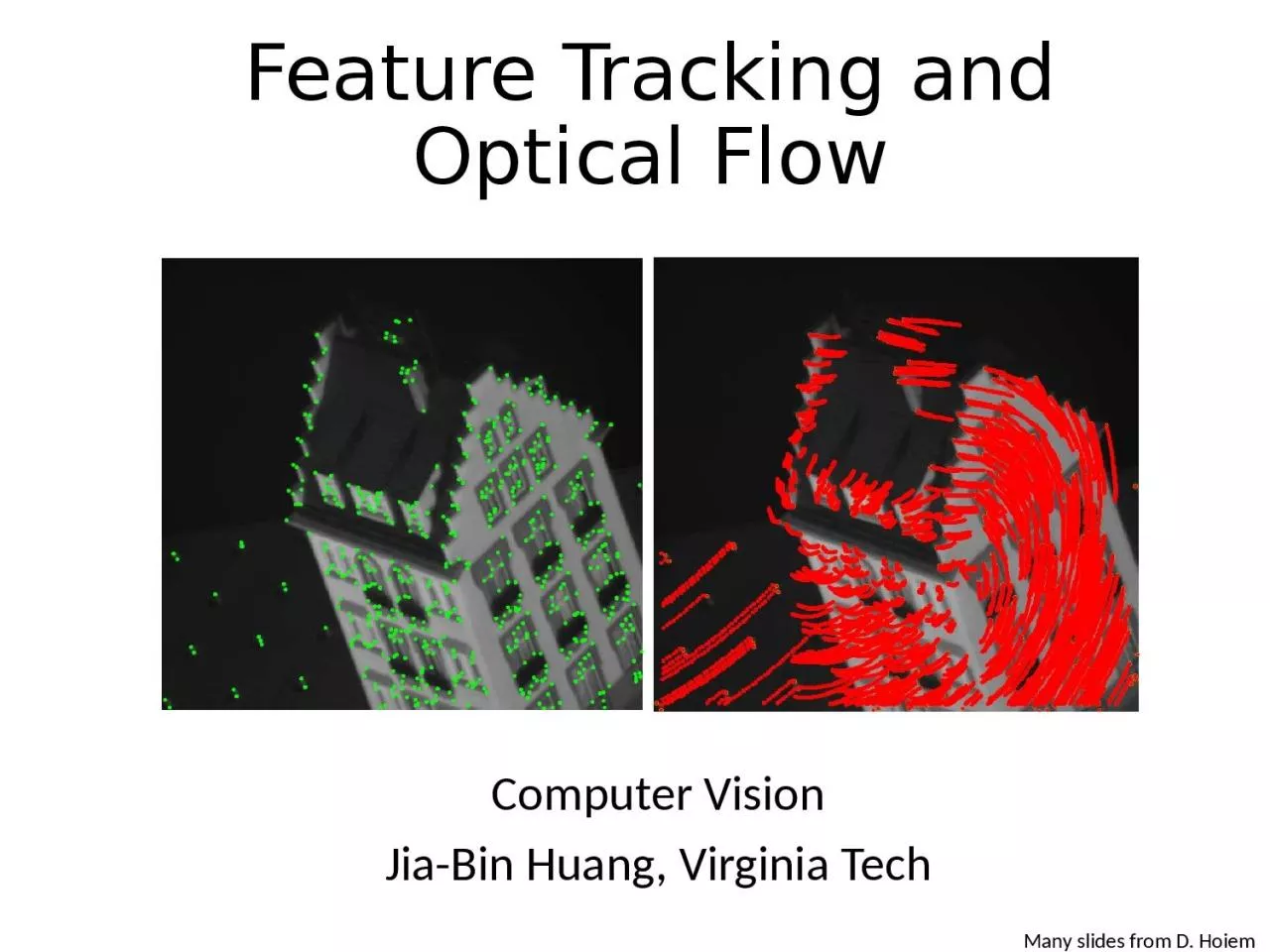 PPT-Feature Tracking and Optical Flow