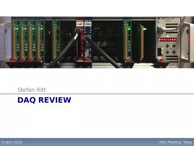 DAQ Review Stefan Ritt 6 April 2018