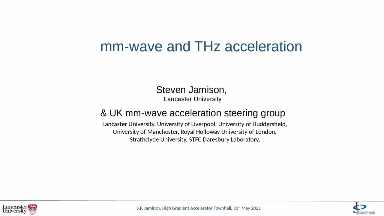 PPT-m m-wave and THz acceleration