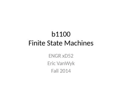 b1100 Finite State Machines