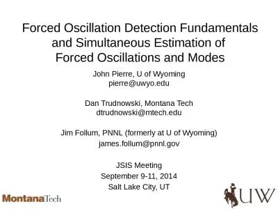 Forced Oscillation Detection Fundamentals