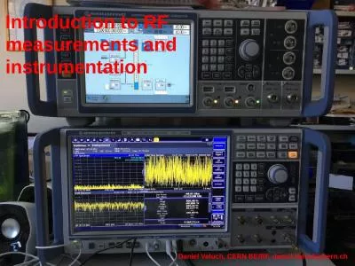 Introduction to RF measurements and instrumentation