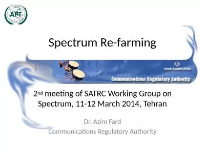 Spectrum Re-farming 2 nd