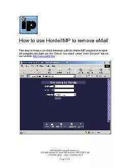How to use Horde/IMP to remove eMail