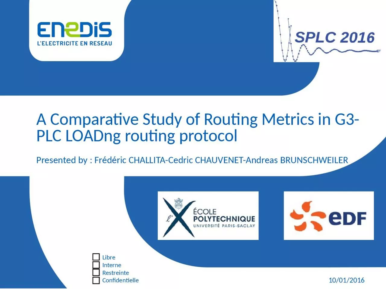 A Comparative Study of Routing Metrics in G3-PLC LOADng routing protocol