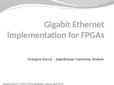 Gigabit Ethernet implementation for
