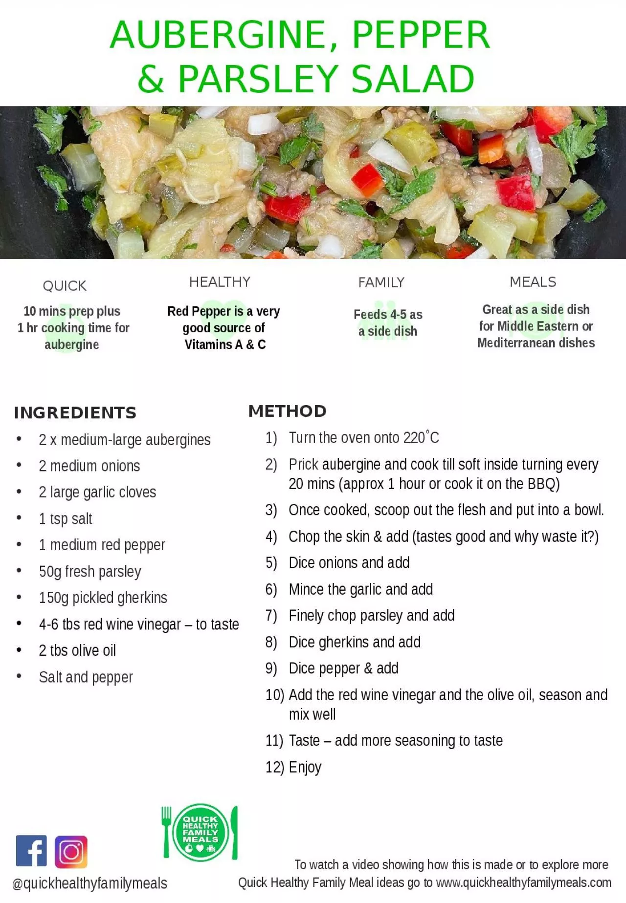 PPT-AUBERGINE, PEPPER & PARSLEY SALAD