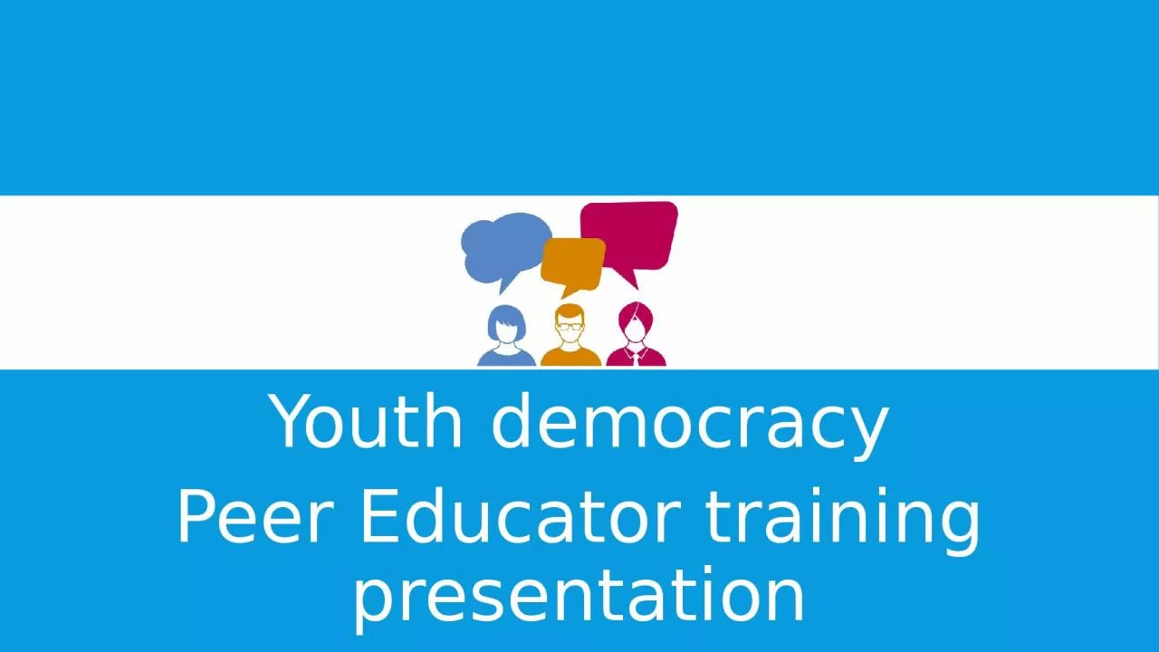 PPT-Youth democracy Peer Educator training