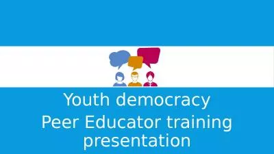 Youth democracy Peer Educator training