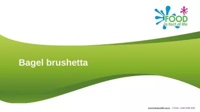 Bagel brushetta Ingredients