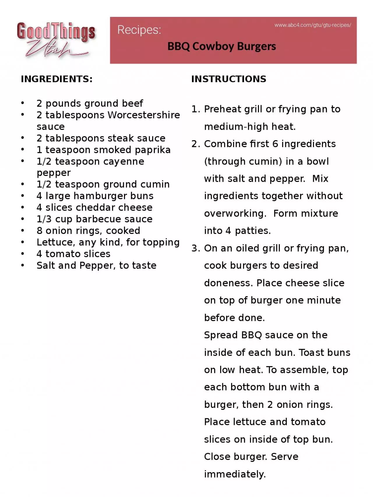 PPT-2 pounds ground beef 2 tablespoons Worcestershire sauce