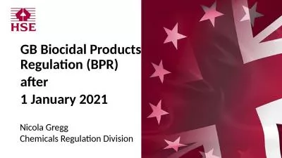 GB Biocidal Products Regulation (BPR)