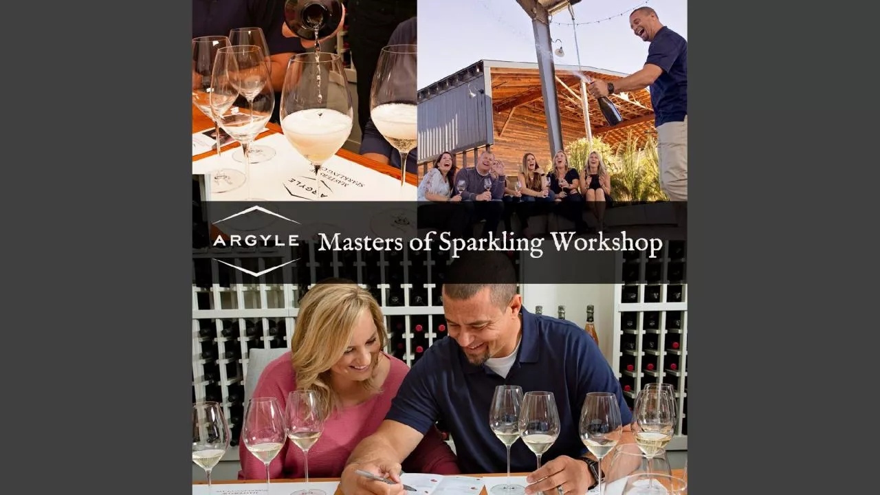 PPT-Overview Argyle’s Masters of Sparkling Disgorging & Dosage Workshop provides everything