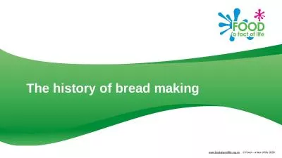 The history of bread making