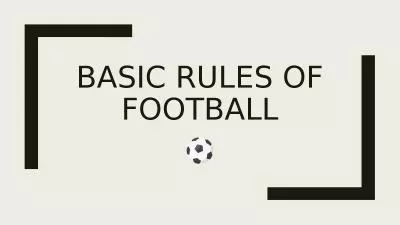 BASIC Rules of football Set-Up