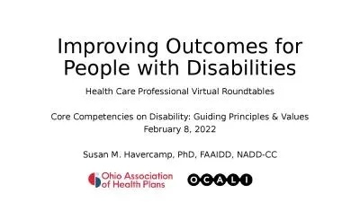 Improving Outcomes for People with Disabilities