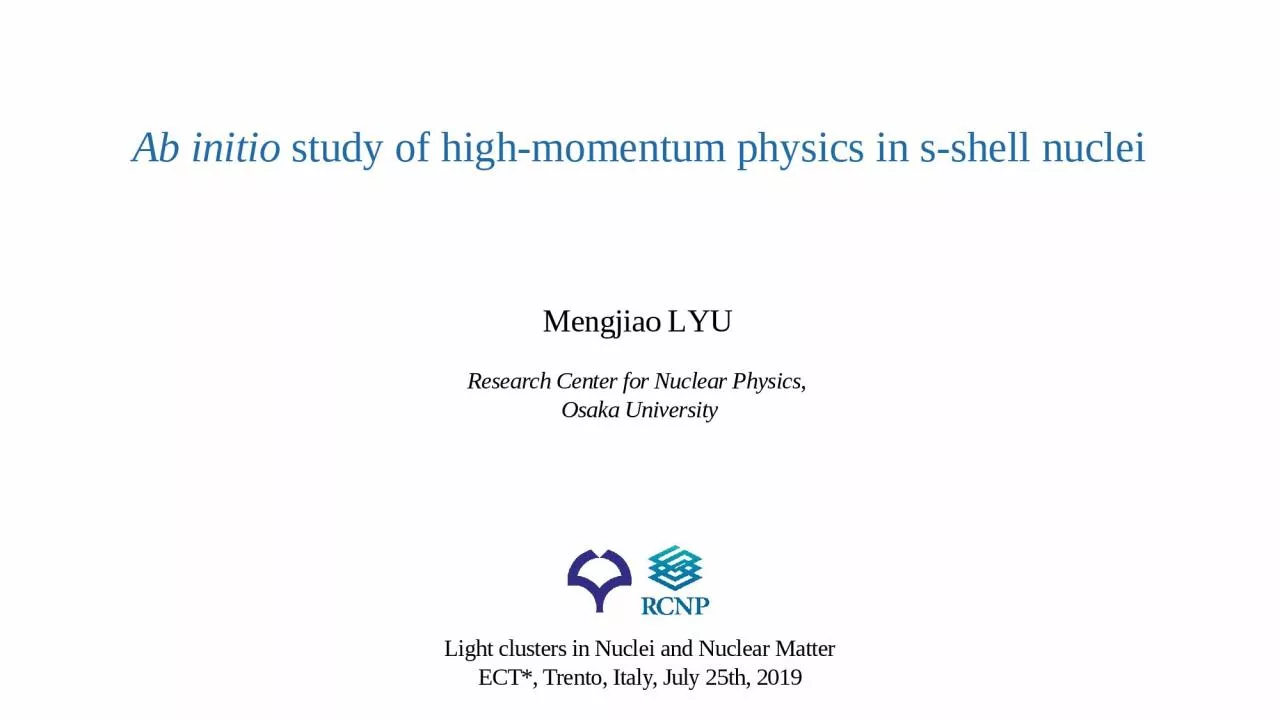 Ab initio  study of high-momentum physics in s-shell nuclei