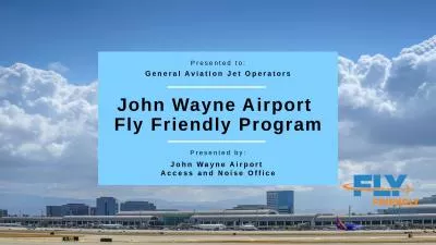 John Wayne Airport  Access and Noise Office