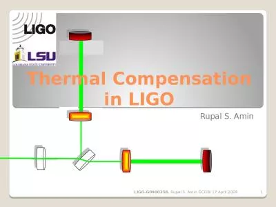 Rupal  S.  Amin Thermal Compensation in LIGO