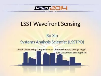 LSST  Wavefront  Sensing