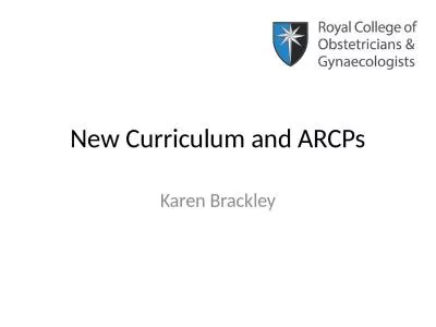 New Curriculum and ARCPs